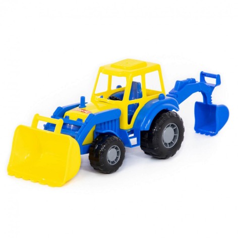Трактор-экскаватор игрушечный 