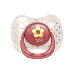 Пустушка силіконова з кільцем 0-6 місяців (рожевий)