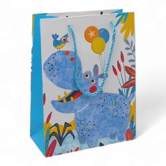 Пакет 24 х 8 х 18 см. БЕГЕМОТИК