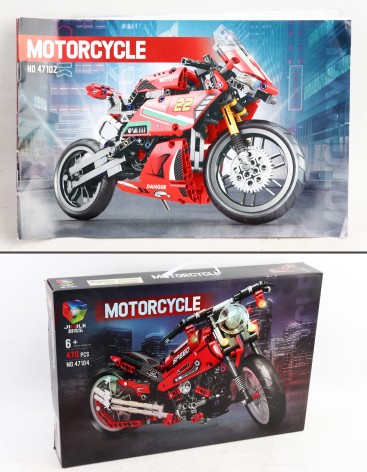 УЦЕНКА 30% Конструктор “Мотоцикл”, 470 деталей, в кор. 