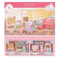 Набір меблів 2 види, флоксова фігурка, в кор. /48/