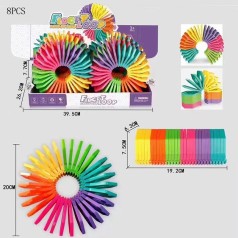 Гра пружинка 18см, антистрес, (мікс кольорів) /6/48/8шт в кор. 39-27-8см