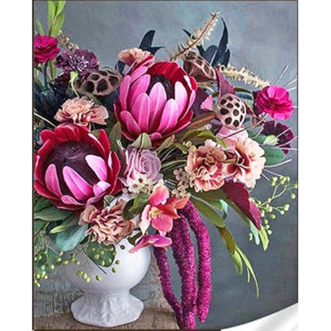 Алмазна мозаїка "Квіткова магія", 30х40 см