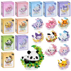 Конструктор животное, от 369шт, 12 видов, в кор-це, 10,5-13-6см /72/