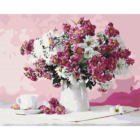 Картина по номерам Brushme Натюрморт в розовых тонах 40х50 см (BS8746)