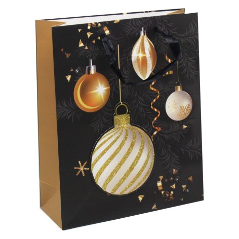 Пакет подарочный шарики 26х32 см.