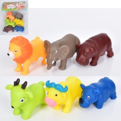 Іграшка для купання тварина,піщалка, 6шт у п/с 24-19-5см 