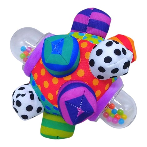 Брязкальце-куля 210939 м'яке тактильне, дзвонити 17см