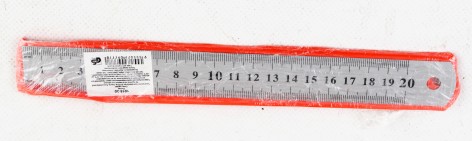 УЦЕНКА 30% Линейка металлич. 20см 0,3S, цена за 10 шт. //