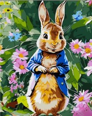 Набір для розпису по номерах Вухань у піджаку Strateg розміром 30х40 см (SS6679)