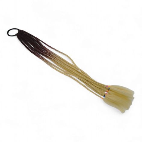 Канекалон "Африканські кіски", 12 кісок (коричнево-бежевий)