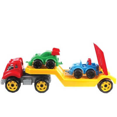 Машинка игрушечная Автовоз с набором машинок Технок
