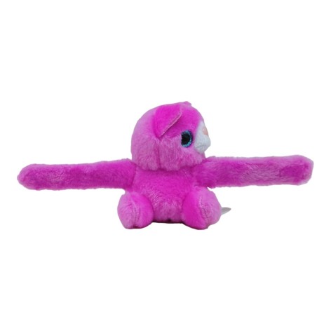 Мягкий слэп-браслет "Котик" (малиновый)