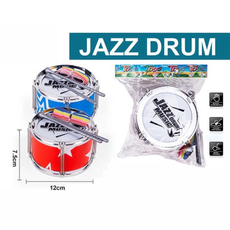 Барабан 2 кольори, барабанні палички, стрічка, в п/е /210-2/