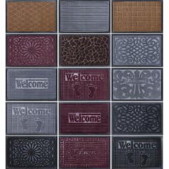 Килимок гумовий прямокутний 40*60см з тисненням 2901-16