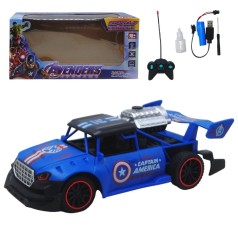 Машинка на радиоуправлении "Супергерои: Капитан Америка", с дымом (паром)