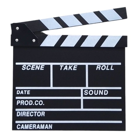 Декоративная деревянная игрушка "Кино-хлопушка"