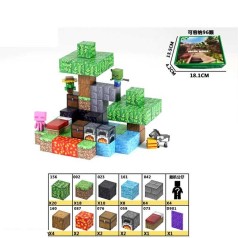 Магнітний конструктор Minecraft 77 деталей