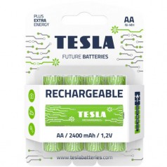 Батарейки акумуляторні TESLA AA GREEN+ RECHARGEABLE (HR6), 4 штуки