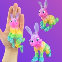 3D игрушка Зайчик 17см подвижный