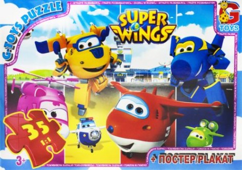 Пазлы из серии "Супер крылья", 35 эл