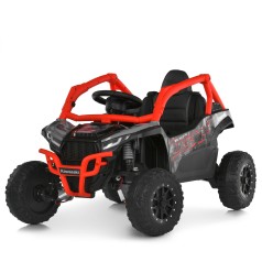 Джип JS330EBLR-2-3(24V) (1шт) р/к 2,4G, 4*35W, 1*24V5AH, EVA, шкіра, TF, чорно-червоний