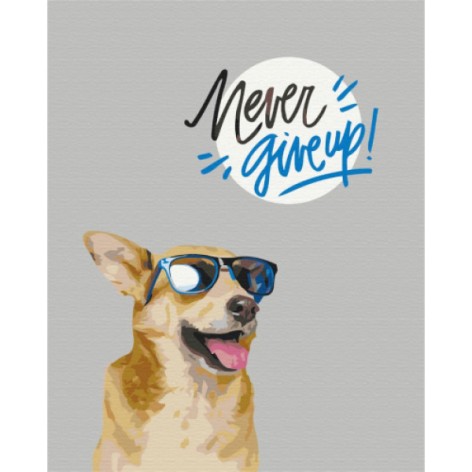 Картина по номерам Brushme Никогда не сдавайся! 40х50 см (BS52552)