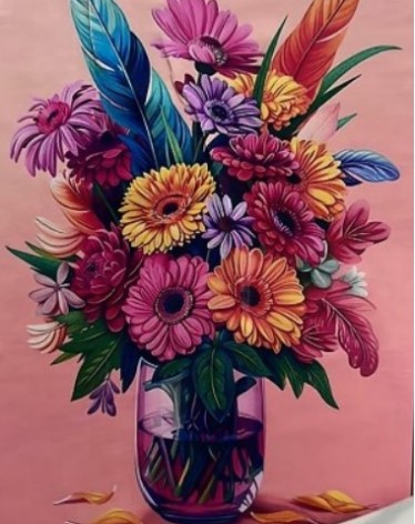 Набір для творчості алмазна картина Гармонія кольорів Strateg розміром 40х50 см (SK88296)