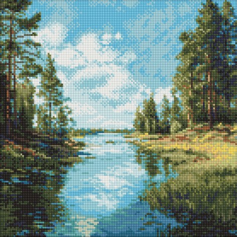 Алмазная мозаика на подрамнике Ideyka 