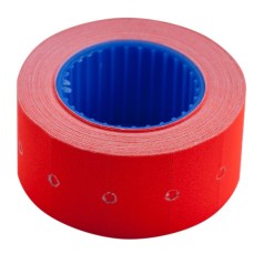 Ценник 22*12мм (500шт, 6м), прямоугольный, наружная намотка, красный 10шт. в уп. 