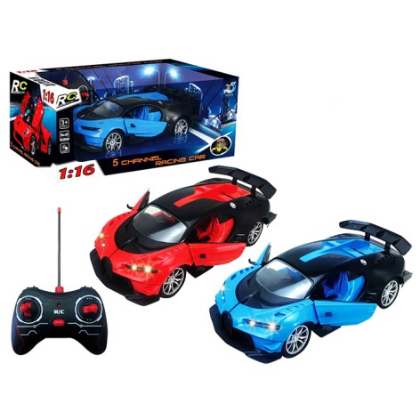 Р/К машина, 1:16, 27см, світло, відчиняються двері, USB зарядне, акум, 2 кольори, в кор-ці, 32-21-13см 