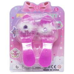 Туфлі 830-6 (96/2) з камінцем та страусиним пером, висота підборів 4 см, на листі