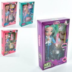 Кукла 22см, шарнирная, краски, 4 вида, в кор-ке, 15,5-25,5-5см 