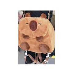 Сумочка 20-20-12см, капібара, 2в1(рюкзак), 1 відділення, довга ручка, застібка-блискавка, плюш, у п/е 