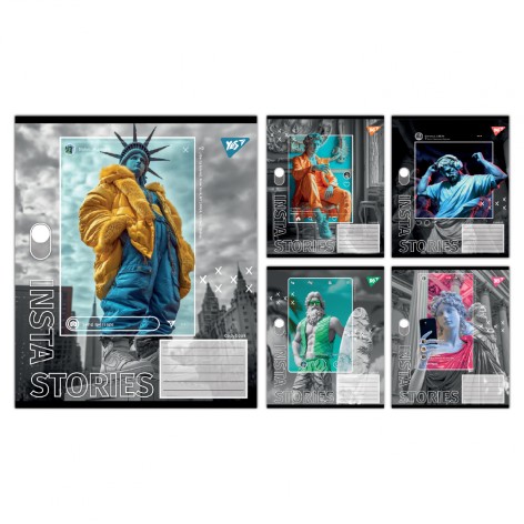 А5/60 кл. Yes Insta Storys, зошит учнівський загальний, ціна за 10 шт. //