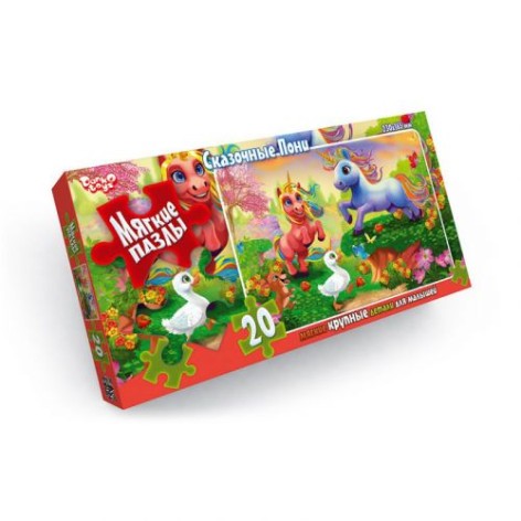 М'які пазли "Казкові поні", 20 елем. (вигляд 1)
