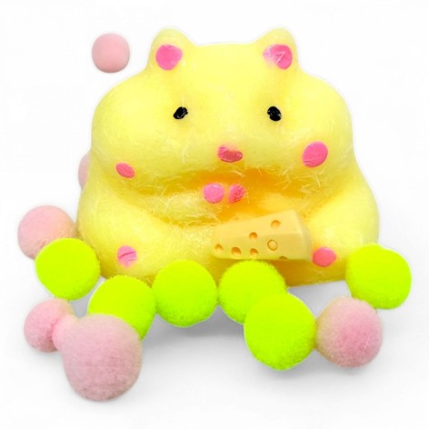 Жуйка-тягучка, таба "Хом'як-пухнастик" 5,5 см