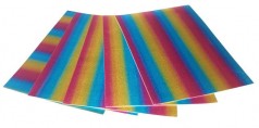 Цветная ЭВА пена (Фоамиран) А4, RB-EVA-001, 21х29,7 см, 1,80 мм 5 листов, радужный