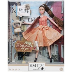 Кукла Emily ст. QJ099D (48шт/2) с аксессой, р-р куклы - 29 см, короб.– 28.5*6.5*36 см