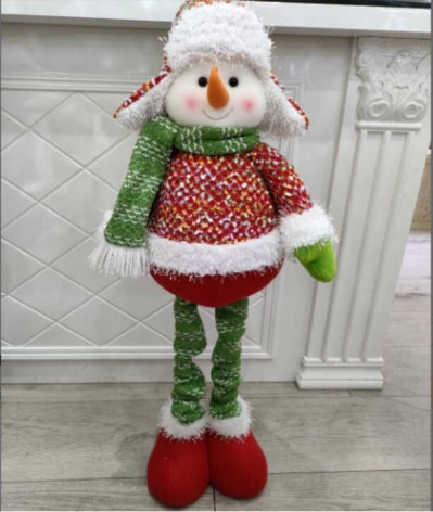 Новорічна декоративна іграшка Сніговик висота 52 см C67836