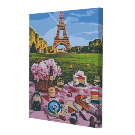 Картина по номерам Riviera Blanca "Французский завтрак" 40x50 см 26 цветов (RB-0286)