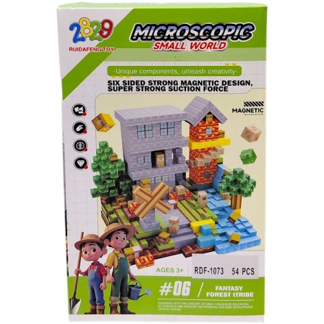 Магнітний конструктор "Small World", 54 дет