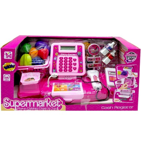 Кассовый аппарат "Супермаркет" (РОЗОВЫЙ)