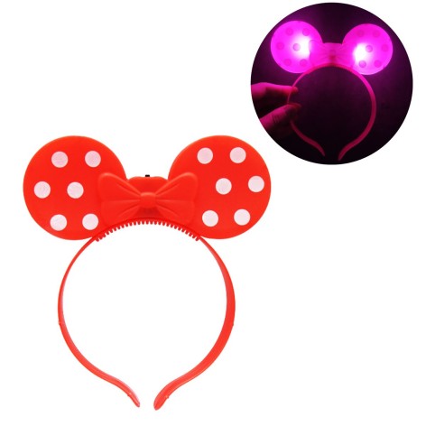 Бантик на обручі червоний