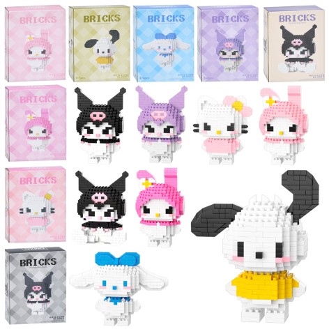 Конструктор фигурка, 8 видов, в кор-це, 10,5-14,5-4см /96/