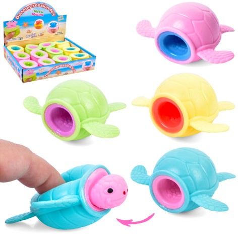 Іграшка черепаха, антистрес, 7-9см, (4 кольори) /12/144/12шт у кор. 30-5-18,5см