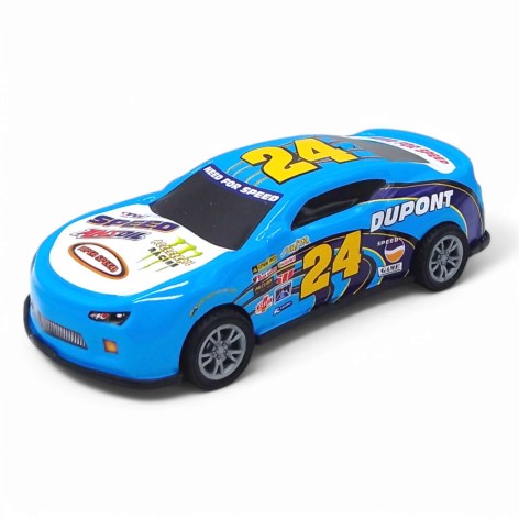 Іграшкова машинка металева, інерційна блакитна