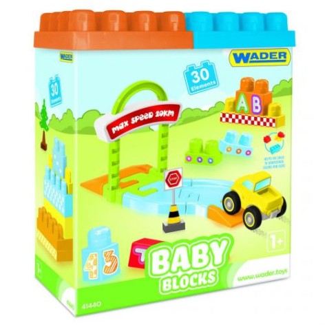 Конструктор Wader "Baby Blocks" 30 деталей