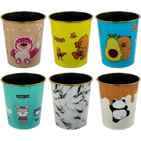 Ведро для мусора пластиковое 26*24см 8622, 2 шт. в уп.