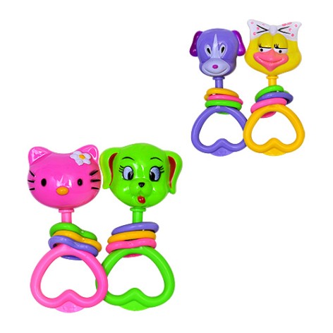 Брязкальце 2 види, 2 шт, у п/е, 13,5-5-16см 